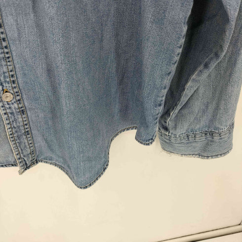 リーバイス Levis 00s L/S ロゴタグ デニム 長袖シャツ メンズ import:XXL